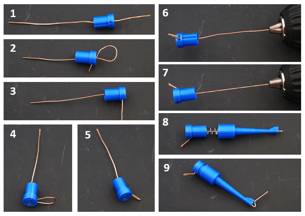 Elektrisk clipprobe (fjederbelastet)