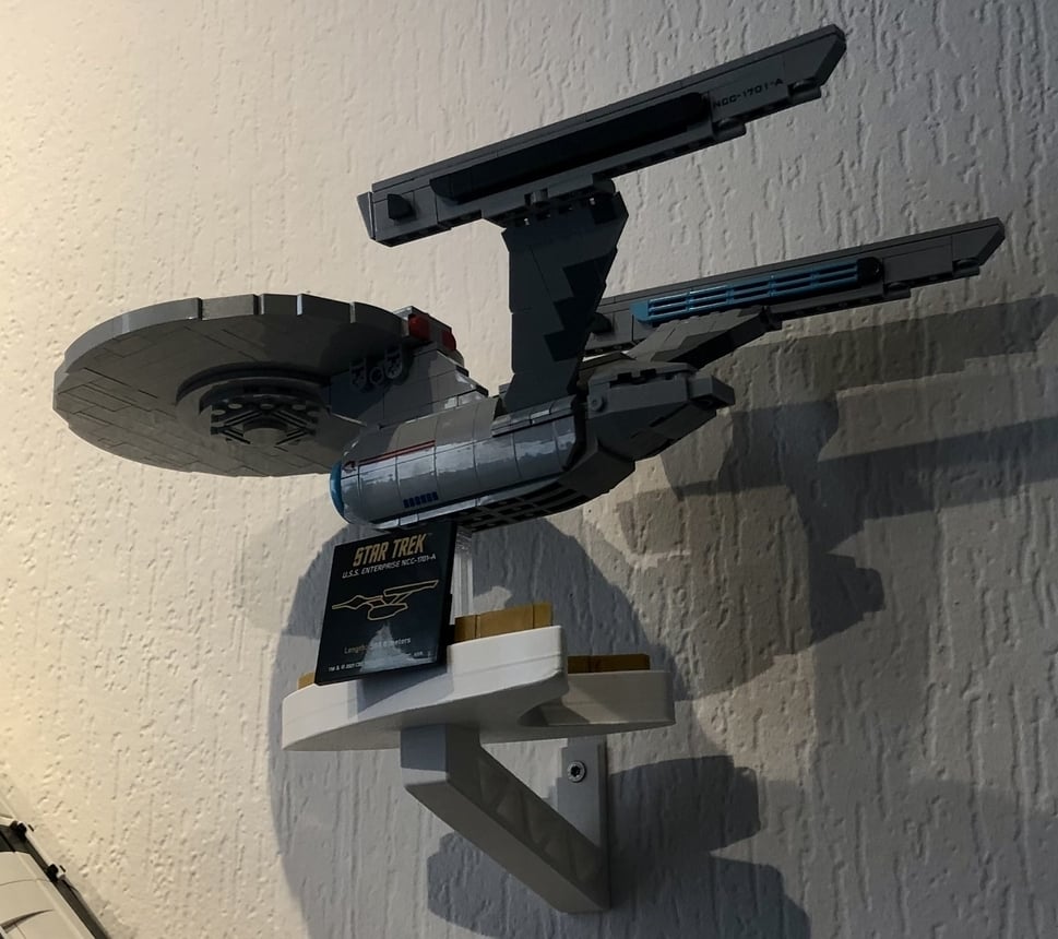 Wandhalterung für BlueBrixx Star Trek Modelle