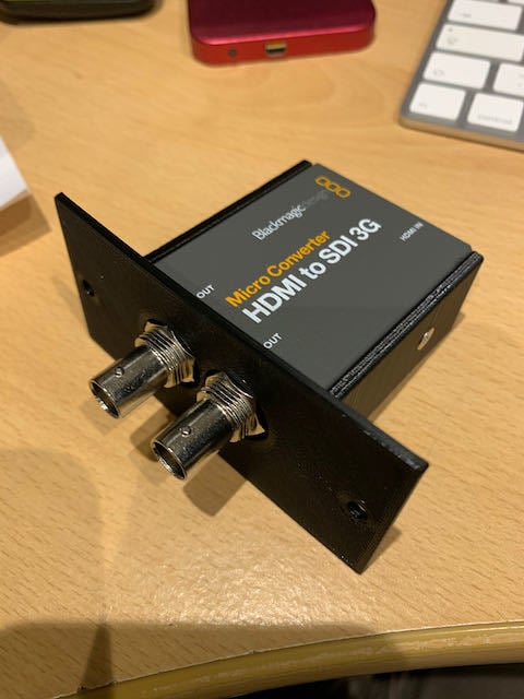 Rackmount-Adapter für Blackmagic Micro Converter HDMI-SDI &amp; 3G