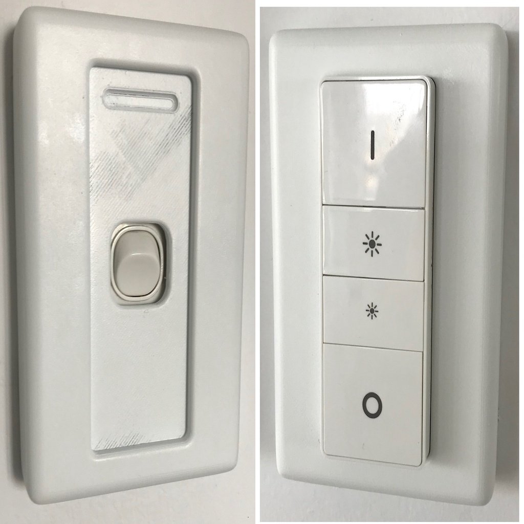 Clipsal 2000 Lichtschalter Philips Hue Dimmerabdeckung