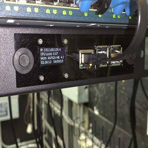 1U-Rackmontage für Raspberry Pi 3B+ und 4B mit PoE Hat