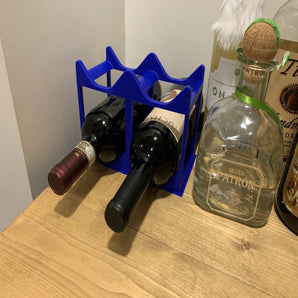 Stapelbares Weinregal für optimale Flaschenlagerung