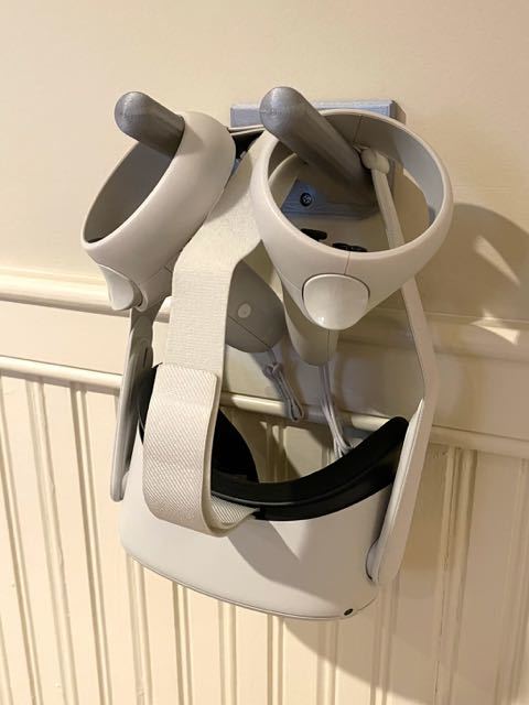 Aufhänger für klassische Gitarre und Oculus VR-Brille