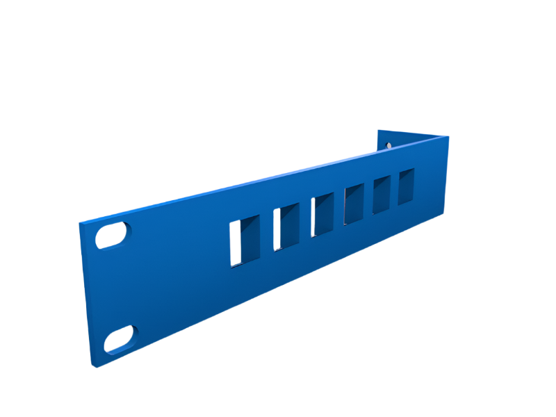 Patchpanel-Halterung für Unifi US-8-150W Switch für 19-Zoll-Rack mit 6 Keystone-Anschlüssen