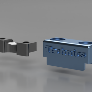 Technics 1200/1210 Cinch-Kabelklemme und Abstandshalter