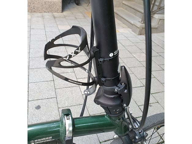 Feste Halterung für Fahrradflaschenhalter mit Kabelbindern