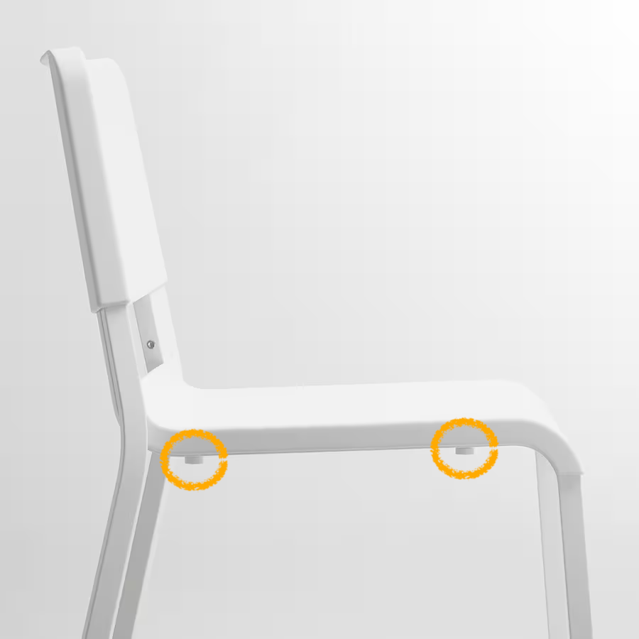 Schraubeneinsatz für den IKEA Teodores-Stuhl austauschen