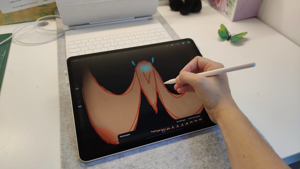 Zeichenständer für iPad Pro 2021 (12,9 Zoll) mit Apple Pencil-Unterstützung