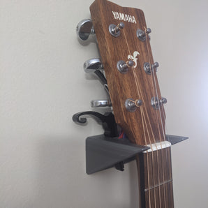 Gitarren-Wandhalterung mit Zubehörhalter
