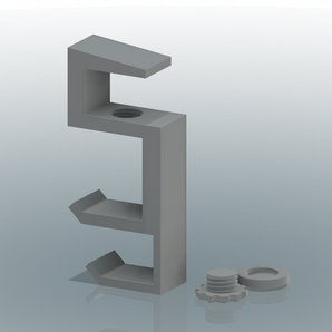 Parametrischer Kopfhörerhalter für den Schreibtisch