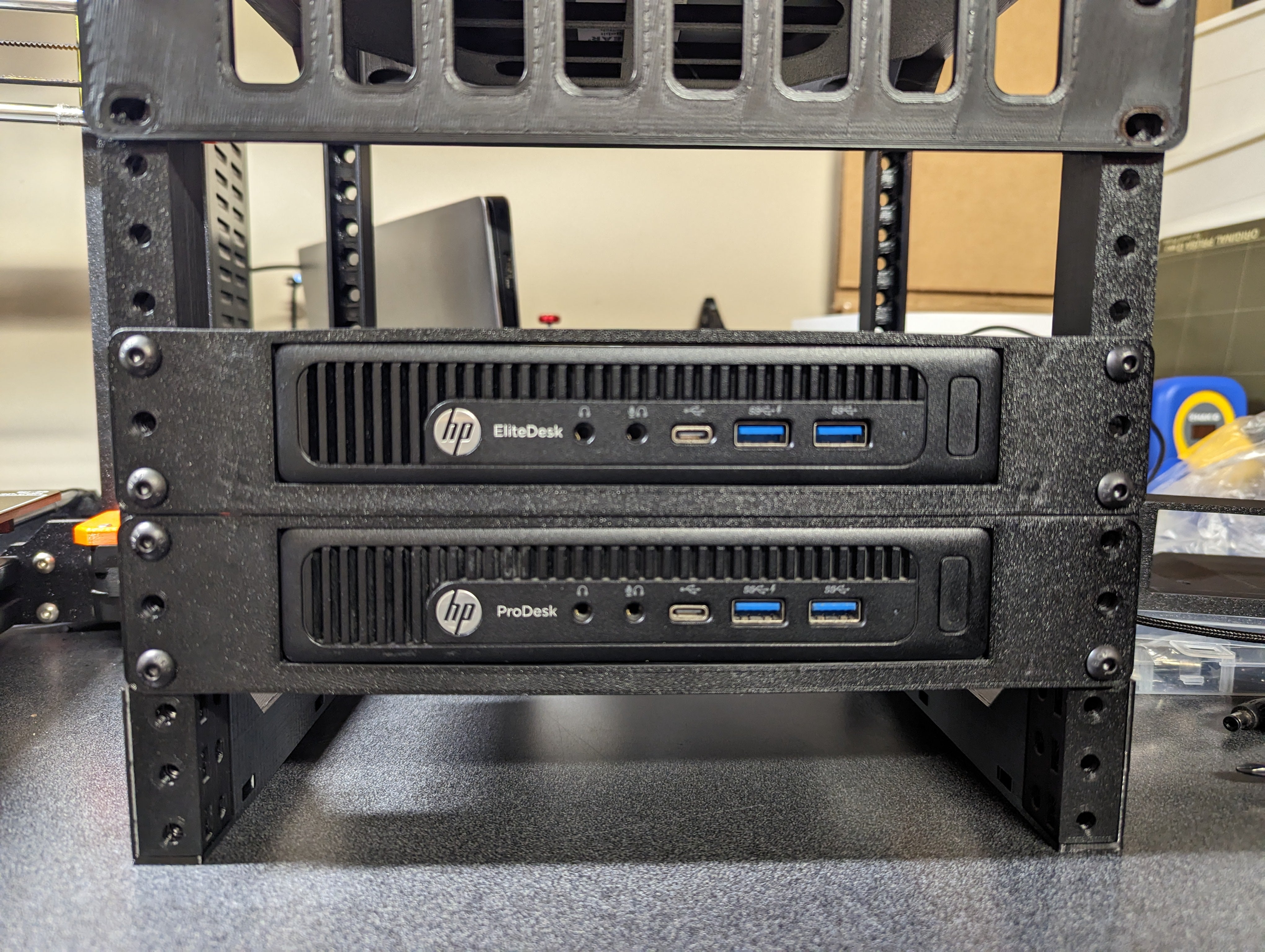 10" 1U Rack-Halterung für HP EliteDesk/ProDesk Mini G2