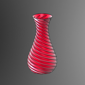 Oktospirale Vase