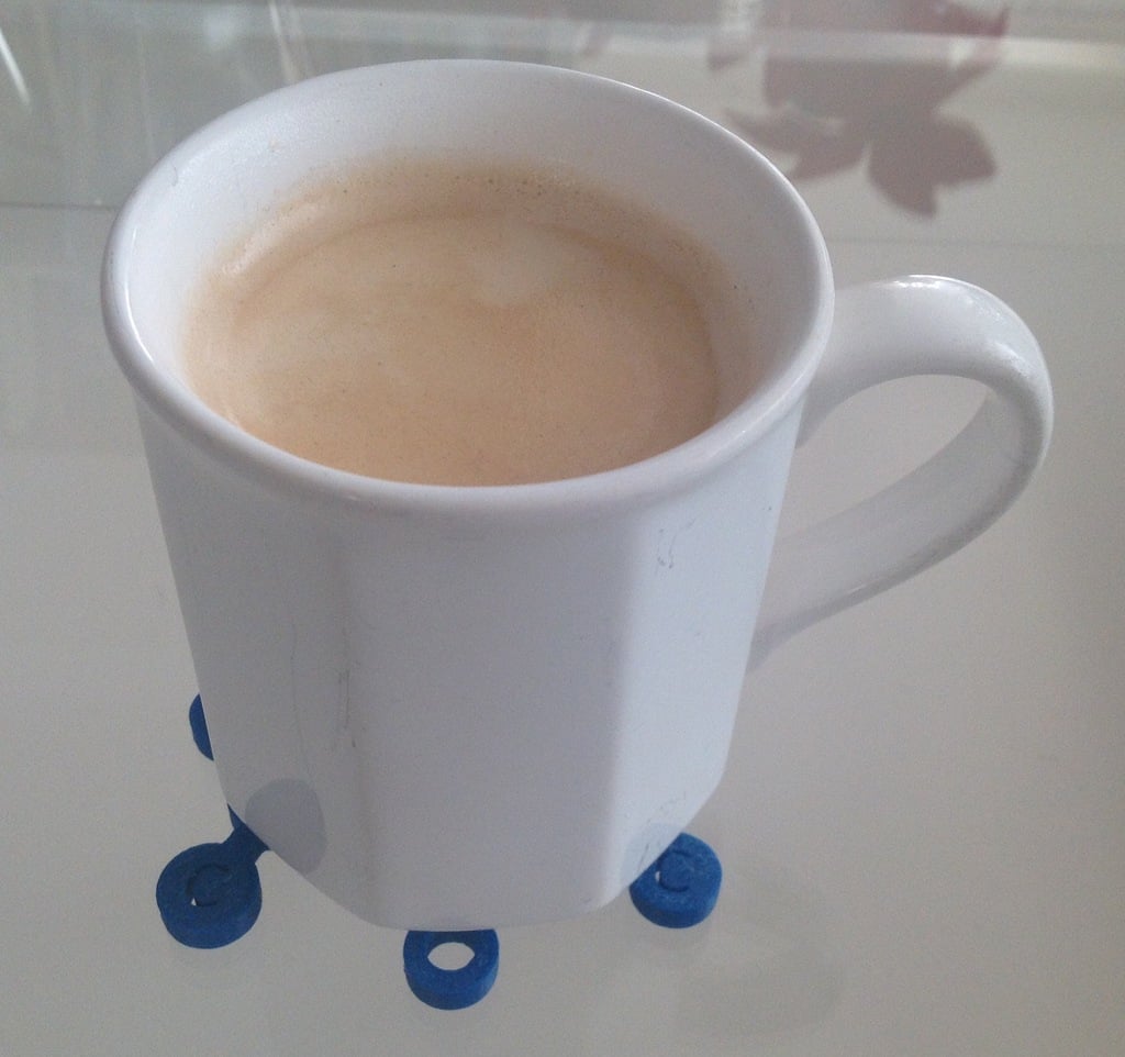 Koffeinmolekül-Tischset für Kaffeetassen