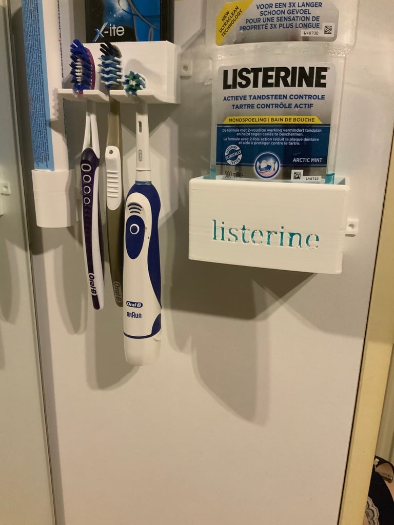 Badezimmer-Organizer für Zahnbürste und Mundwasser