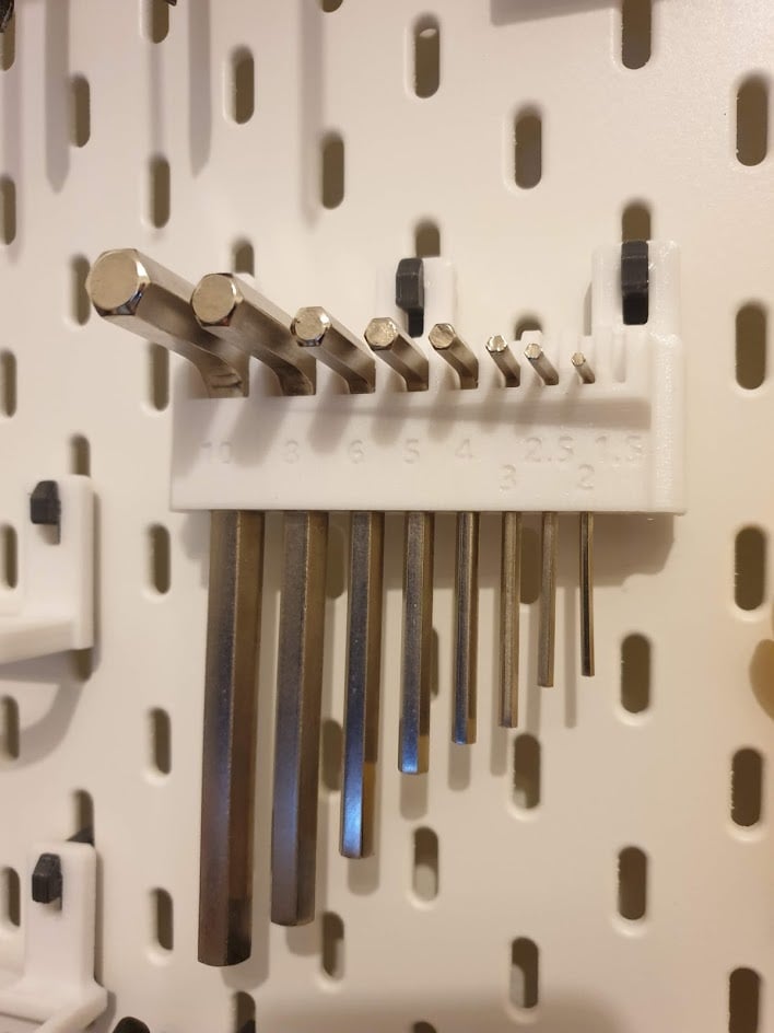Sechskantschlüsselhalter für IKEA Skadis