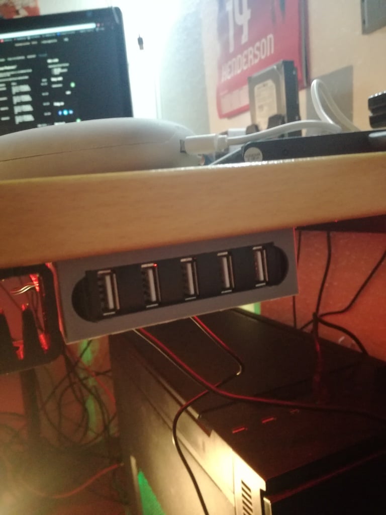 Sanberg USB-Hub zur Wand- und Tischmontage