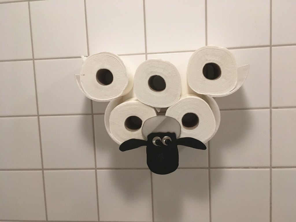 Toilettenpapierhalter mit Schaf (Shaun)