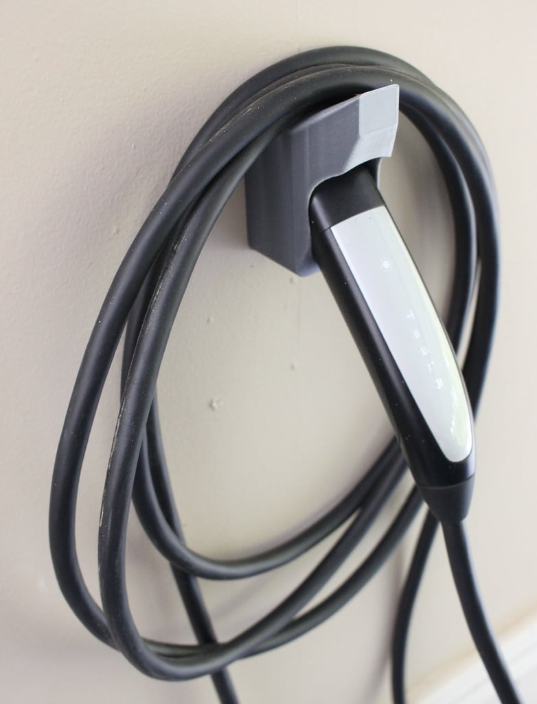 Tesla Wandladegerät-Steckerhalter mit Kabelhaken