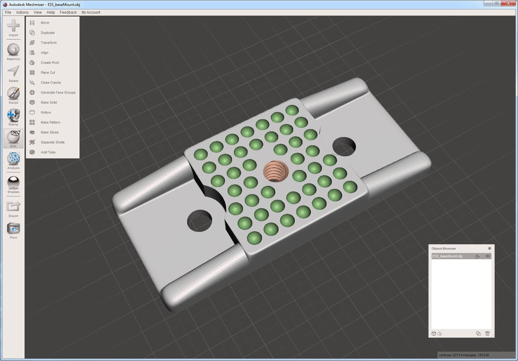 Stativmontageadapter für EinScan-S 3D-Scanner