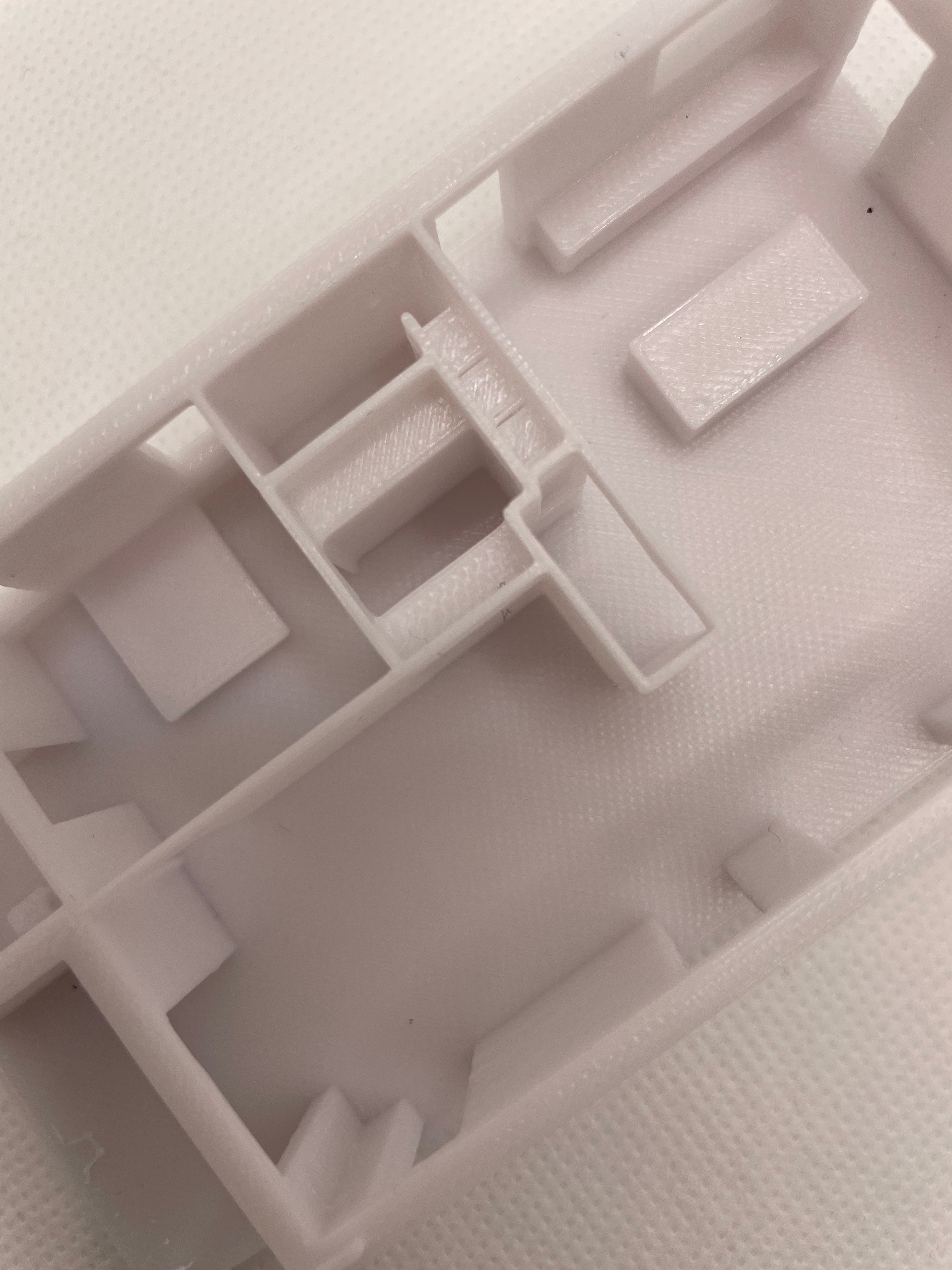 3D-gedrucktes Haus vom Grundriss