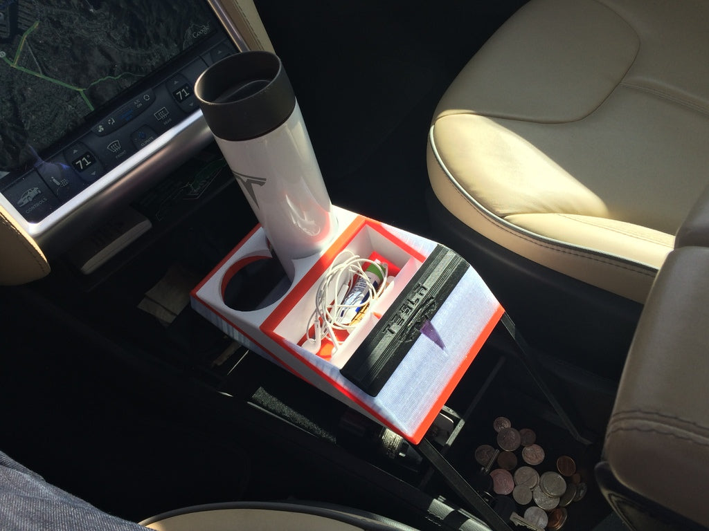 Tesla Model S Mittelkonsole zum Selbstausdrucken
