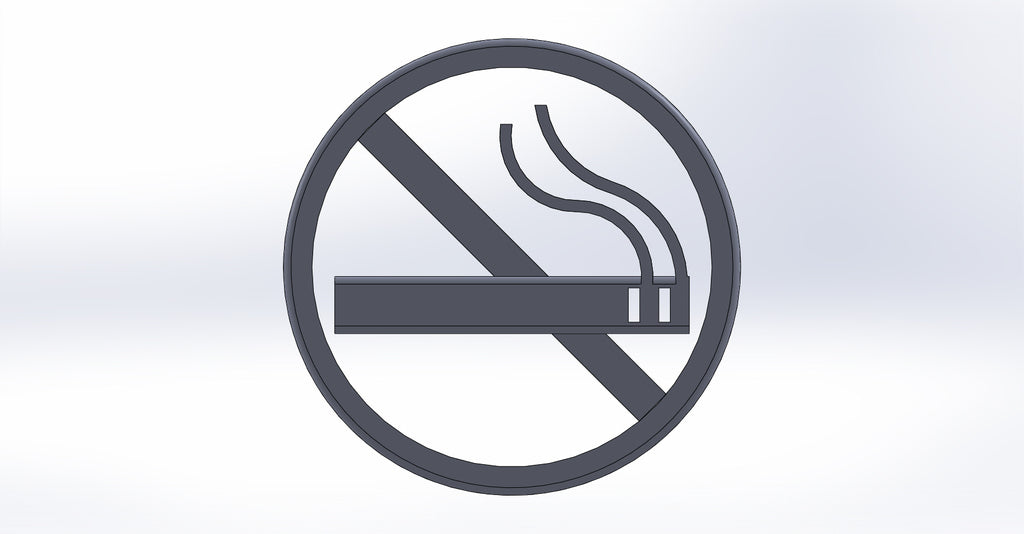 "Rauchen verboten!" Zeichen