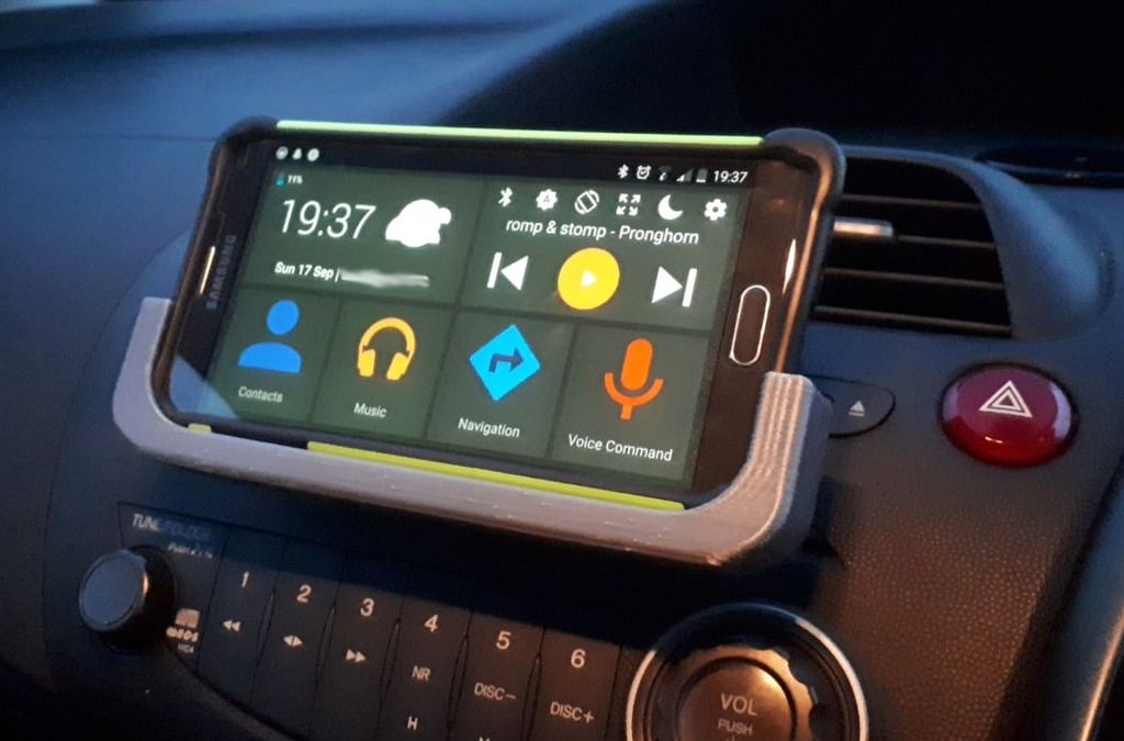 CD-Slot-Autotelefonhalter für Samsung Galaxy Note 4 und Honda Civic ES