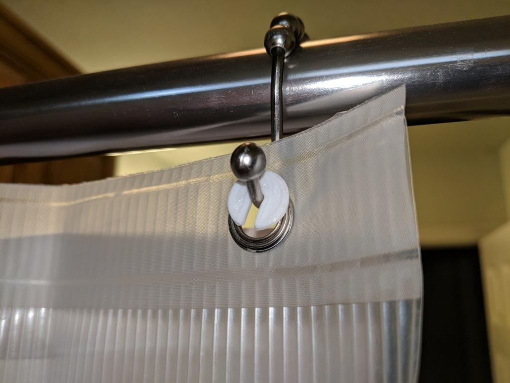 Duschvorhang-Aufhänger-Clip für verstellbare Stange