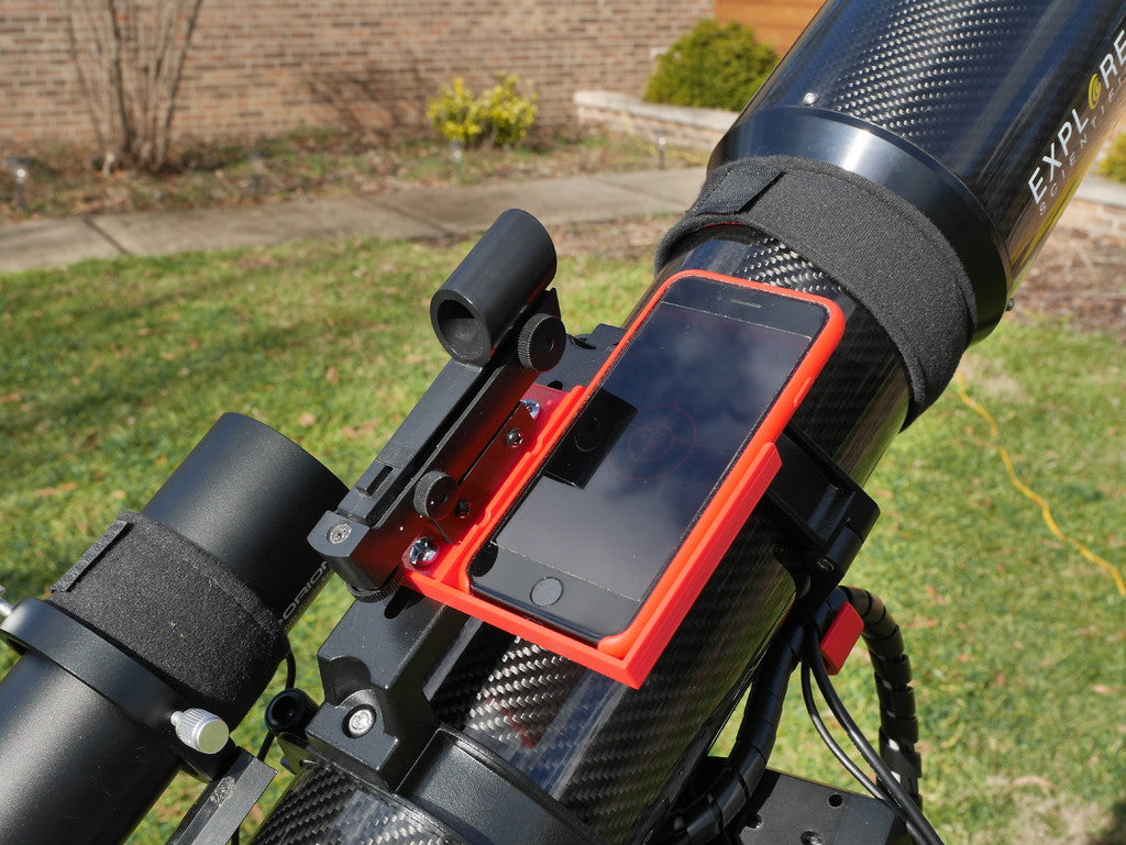 Das iPhone 7 Poleinstellfach für Teleskope
