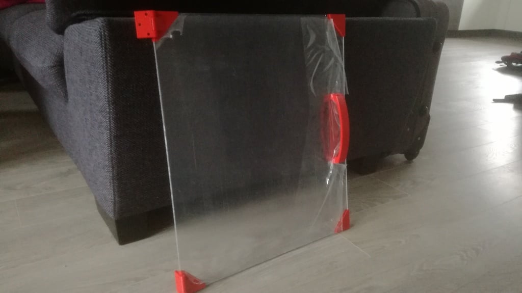 Schranktürgriff mit Montageplatte für M4-Schrauben
