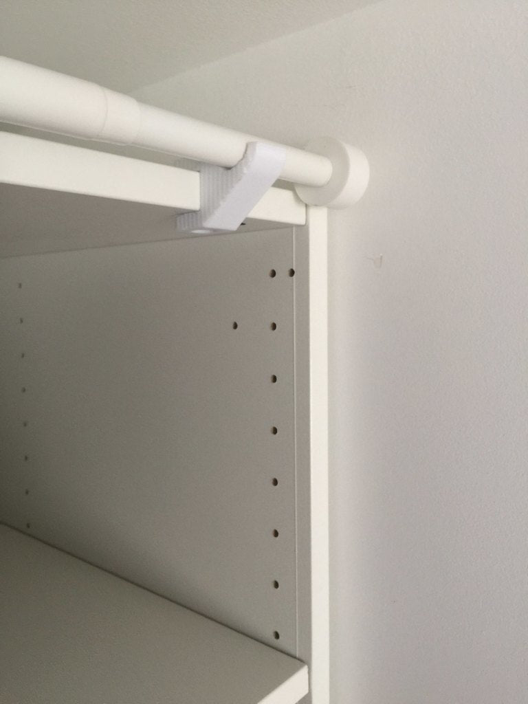Vorhanghalter ohne Schrauben für IKEA-Schrank