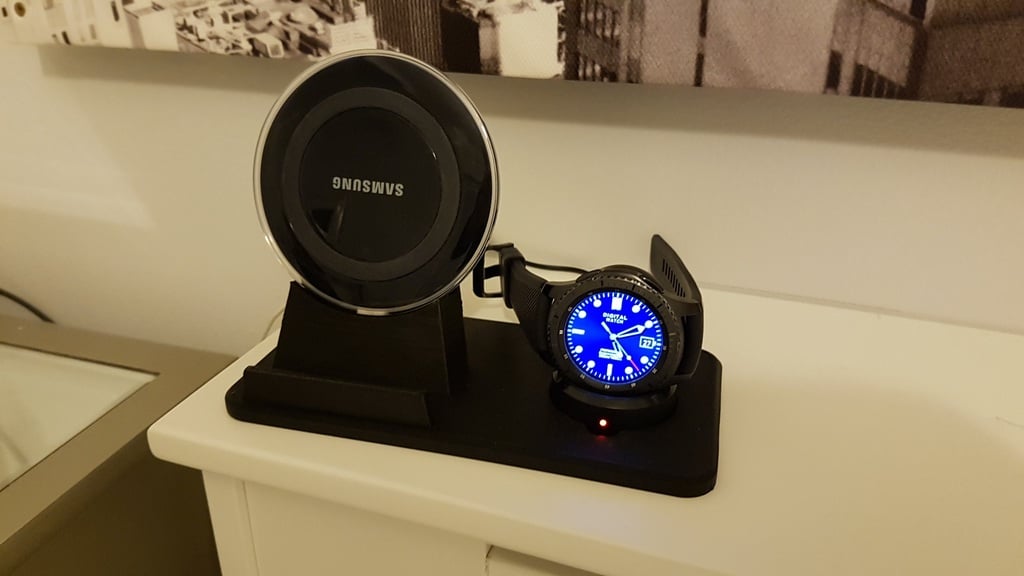 Handy- und Uhrenhalter für Samsung Galaxy und Gear S3 Ladegerät