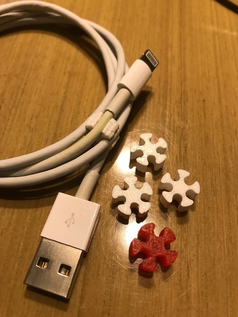 Schneeflocken-USB-Kabel-Organizer für Apple