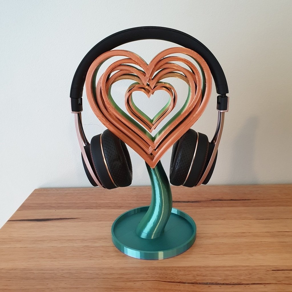 Liebesherzen-Kopfhörerhalter und Ornament
