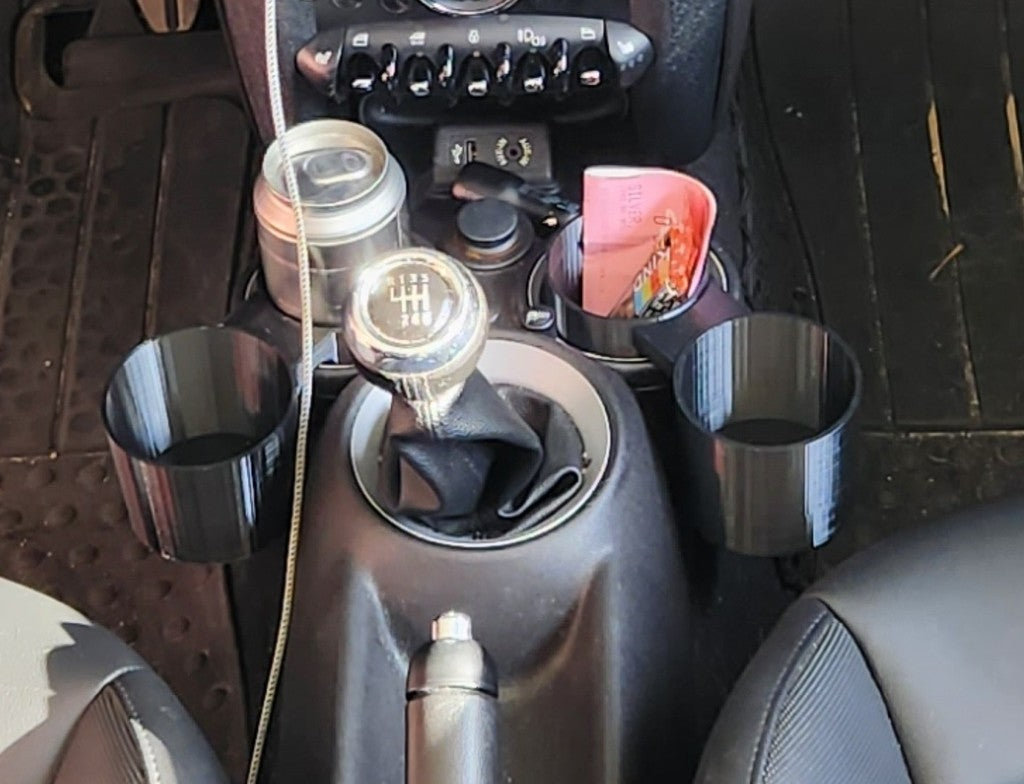 Mini Cooper S Getränkehalter für XL Soda und Yeti Kaffeebecher