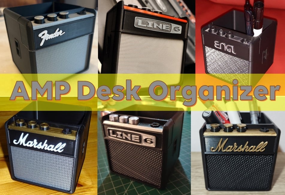 AMP Schreibtisch-Organizer für Gitarren- und Musikbegeisterte