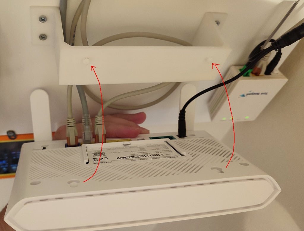 Wandmontageadapter für Zyxel EX3301 Modem/Router