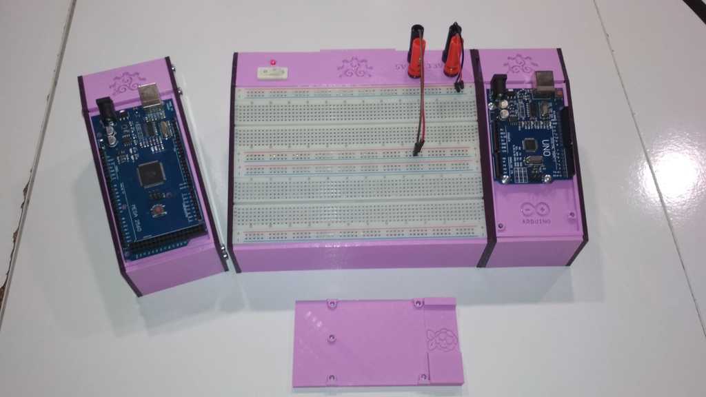 Modularer Arduino-/Breadboard-Ständer für Arduino und Raspberry