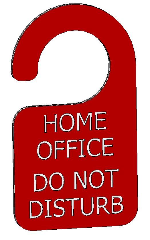 3-farbiges Home-Office-Türschild: „Bitte nicht stören“