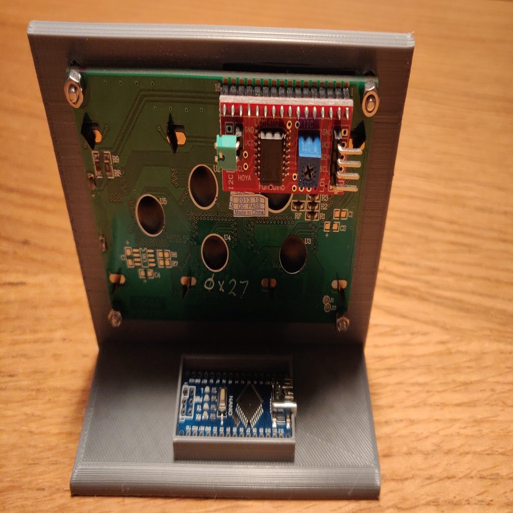LCD2004 Monitorständer mit Arduino Nano-Halterung