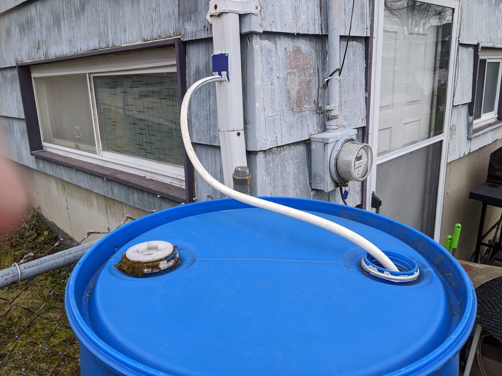 Regenwasserbehälter, Wasserumlenker