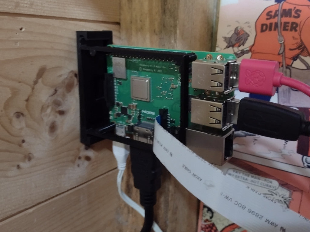 Vertikale/horizontale Wandhalterung für Raspberry Pi
