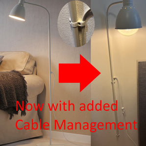 IKEA Lersta Lampen-Wandhalterung mit Kabelmanagement (3-teilig)