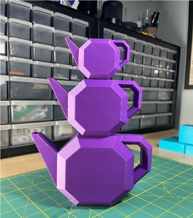 3D-gedruckte Cadogan-Teekanne