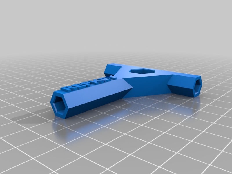RepRap Prusa Mendel RepKey: 3D-gedruckter Schlüssel und Schraubendreher mit M8-Mutternwerkzeug