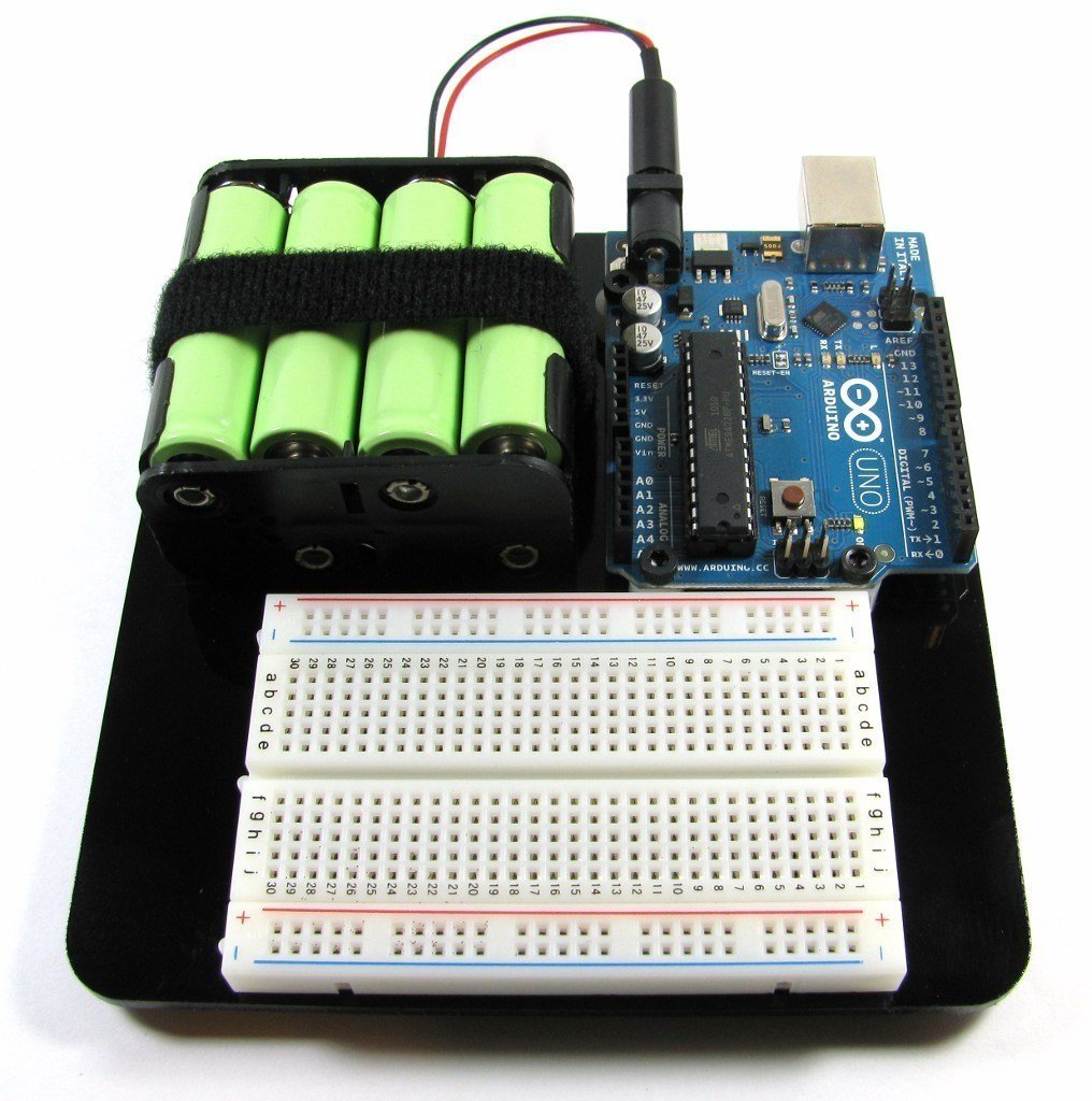 Arduino-Halter mit Batteriemontage